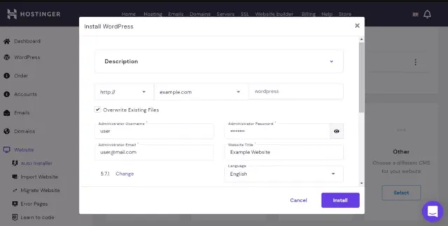 Kako instalirati Wordpress / Tutorijal 3 hostinger3 Sajber Sfera IT News, Tech, Gaming, Reviews