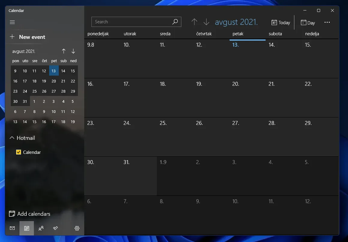 Windovs 11 update - stižu ažurirane aplikacije 1 calendar-windows-11-sajbersfera