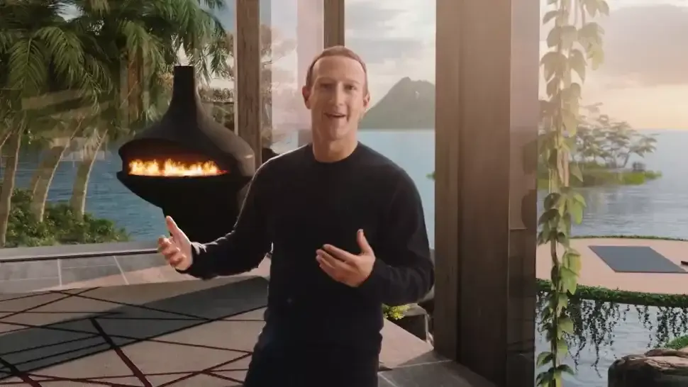 Mark Zakerberg, u svojoj kući u metaverzumu. (Image credit: Meta)