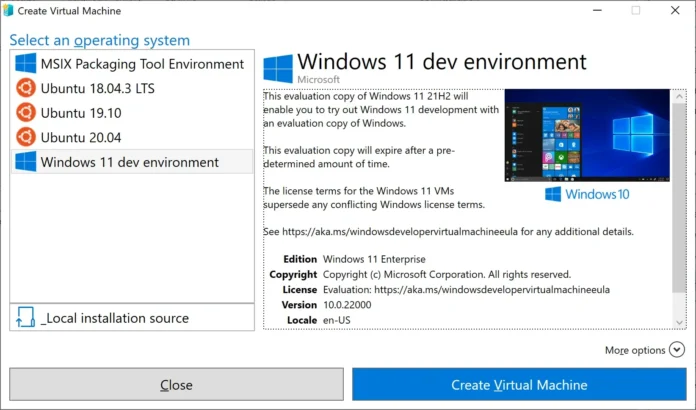 Windows 11 Development Environment