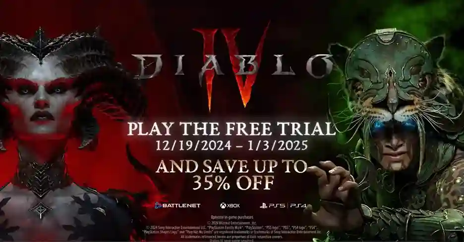 Diablo IV free to play za vreme praznika 1 Diablo IV free to play za vreme praznika, Blizzard daje trial verziju Diablo 4 za praznike, gde možete da igrate pun RPG, pa čak i da na kratko dobijete pristup njegovoj pokvarenoj klasi Spiritborn