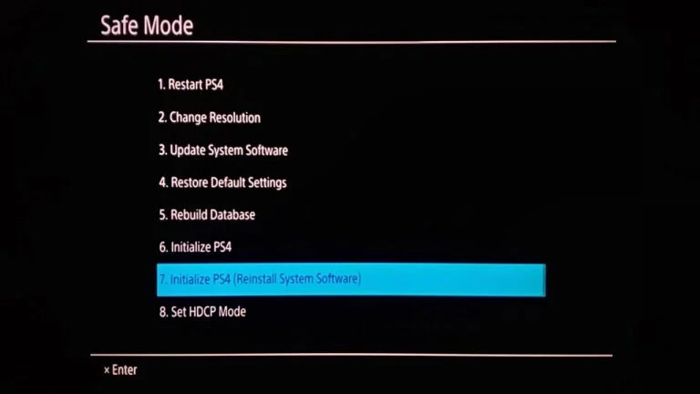 Nadogradite staru PS4 konzolu na SSD (tutorijal) 3 PS4 Safe Mode