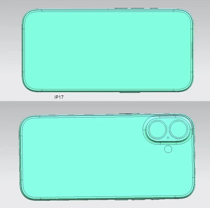 CAD renderi iPhone 17 serije potvrđuju prethodne glasine 1 CAD renderi iPhone 17 serije potvrđuju prethodne glasine o promeni modula kamere